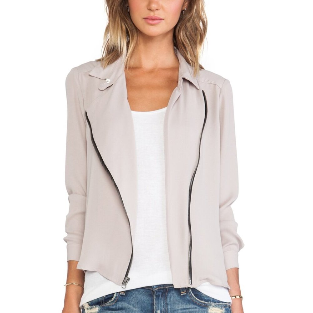 NWT Zip Moto Top krisa brand:krisa Sz M